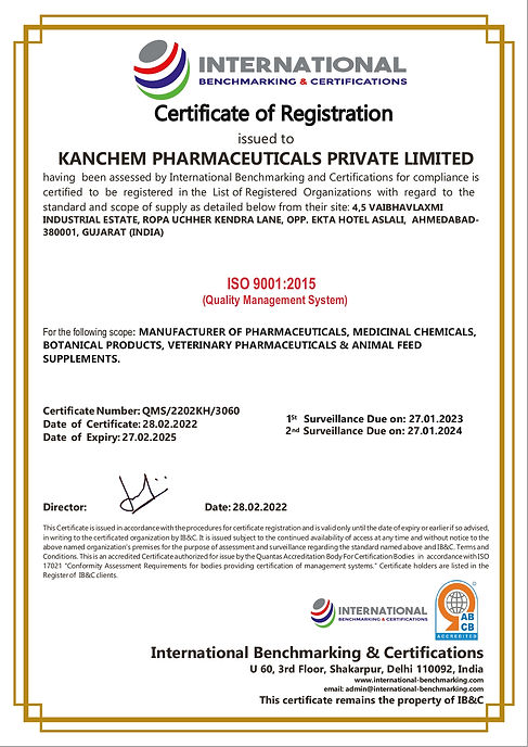 Certifications Kanchem certifications-kanchem